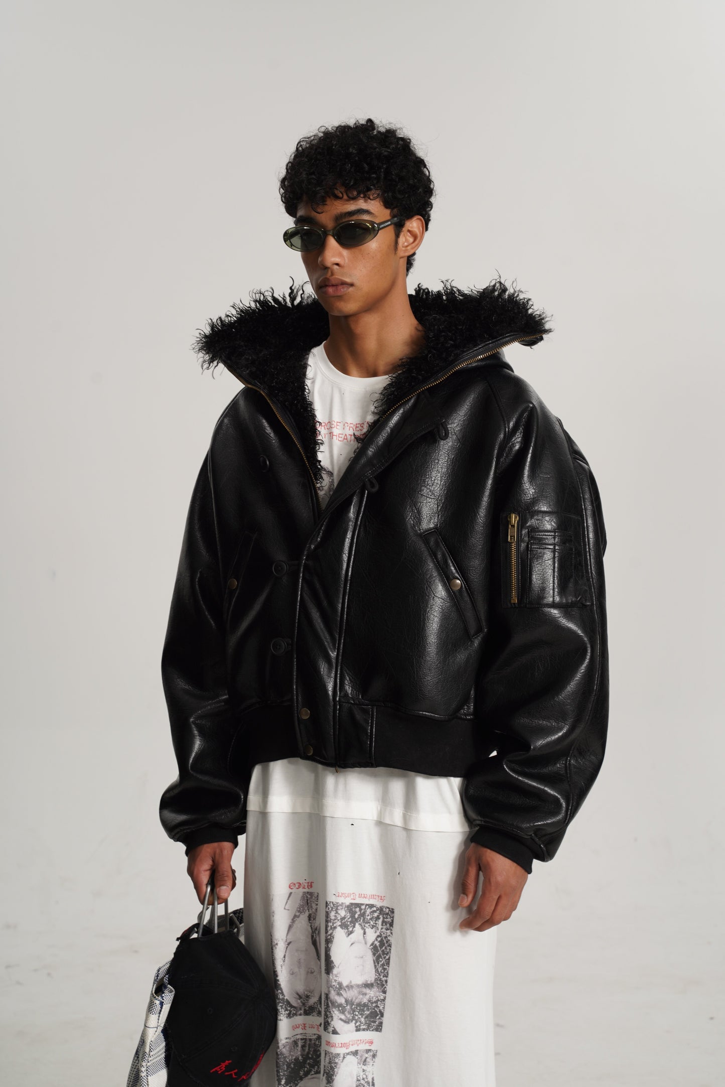 FMT 2024 LEATHER BOMBER JACKET